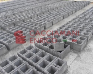 Blocchi in cemento  realizzati con blocchiera CE 110